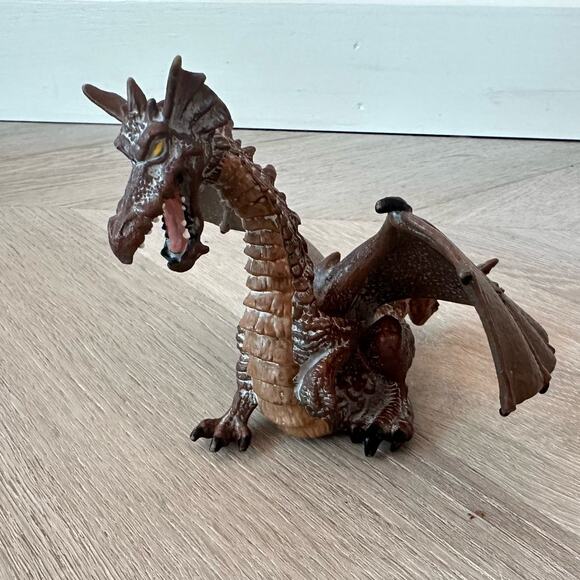 Papo Dragon Brown Knightly World Knights Action Figure 2005 - Picture 1 of 7